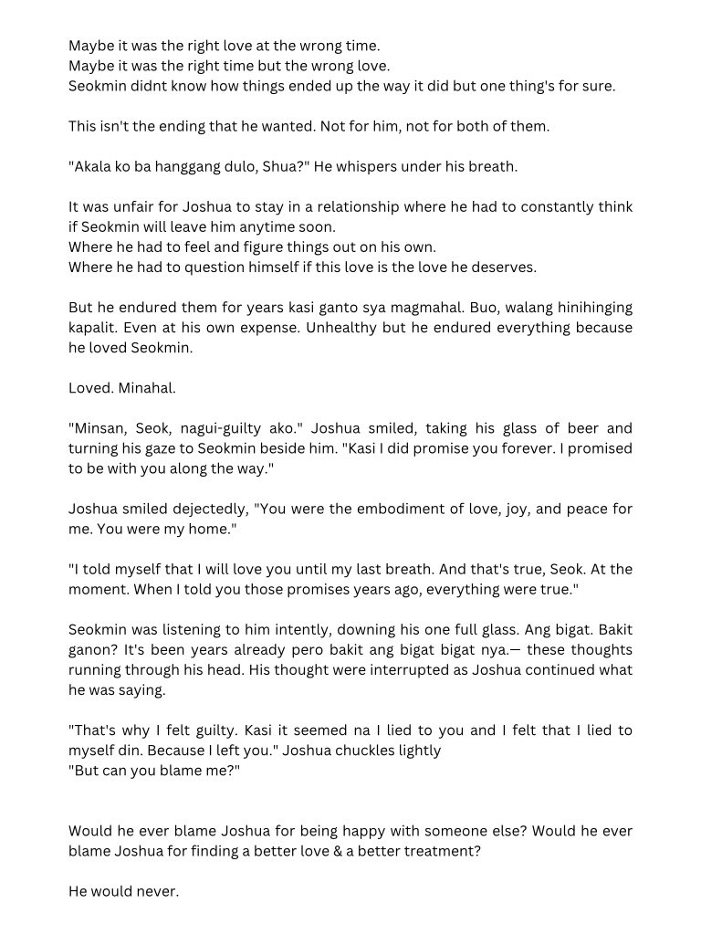 selfanfics's tweet photo. — Right Love, Wrong Time

a seoksoo ; kyeomshu drabble https://t.co/VtrAaRvTaT