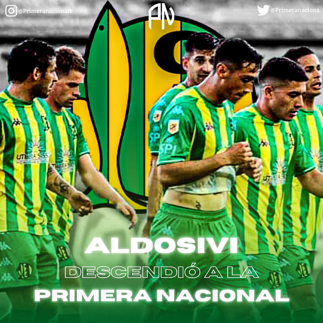 Primera Nacional on Twitter: "🔽🦈 Aldosivi se quedó oficialmente sin chances de mantener la categoría y descendió a la Primera Nacional, tras 4 años. Volveremos a tener el Clásico de Mar del