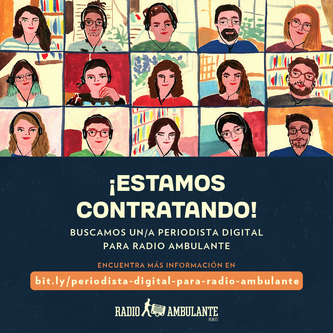 elhilopodcast's tweet photo. 🚨Se abre una posición de empleo en @radioambulante:
🌎 Cargo remoto 
🕐 Tiempo completo

La vacante se llenará cuando encontremos a la persona ideal así que postula ahora aquí: 
https://t.co/JEaRdSwuY7 https://t.co/u23bBgfjgK