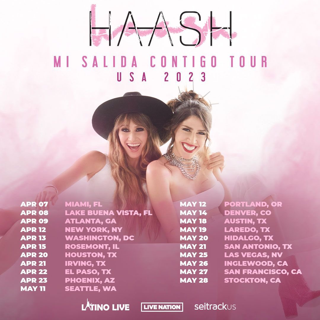 haashoficial's tweet photo. Ya pueden acceder a la preventa de #MiSalidaContigoUSTour 
Código: HAASHTAG

🎟: https://t.co/lwyvnQStnS https://t.co/2EUD6nPGze