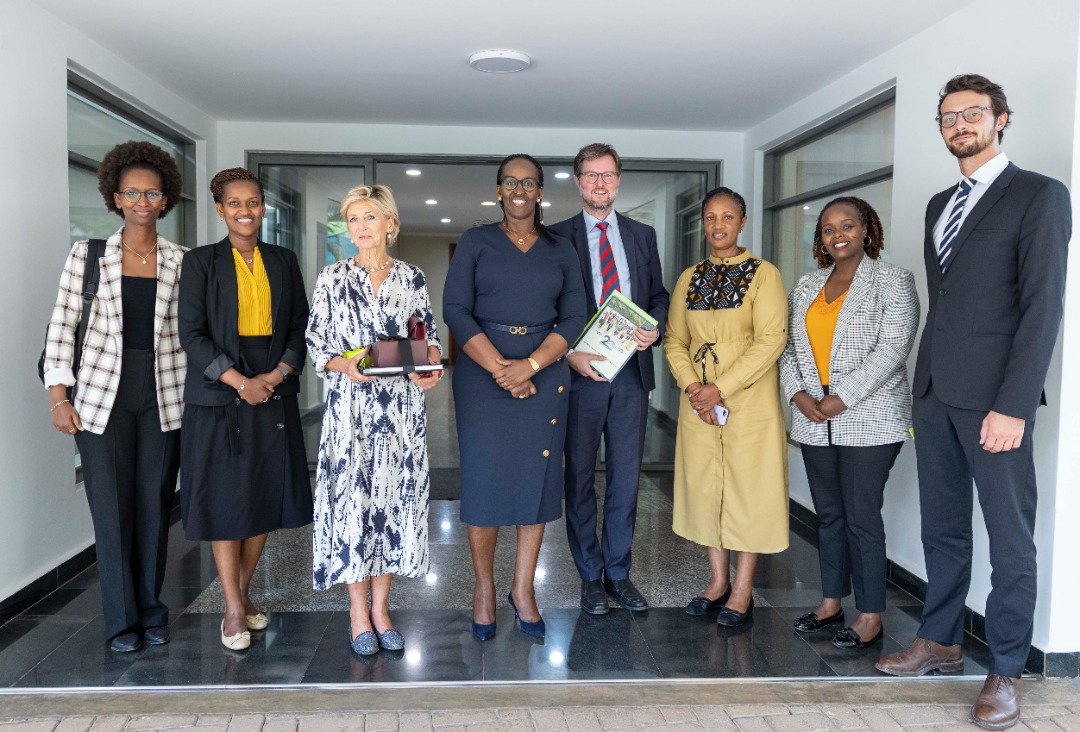 Progress is in the works! Today, First Lady Mrs Jeannette Kagame, Chairperson of @Imbuto Foundation, received Princess Ingeborg zu Schleswig-Holstein, Chairperson of the Louisenlund Foundation, for an exchange on partnerships in educational capacity building.