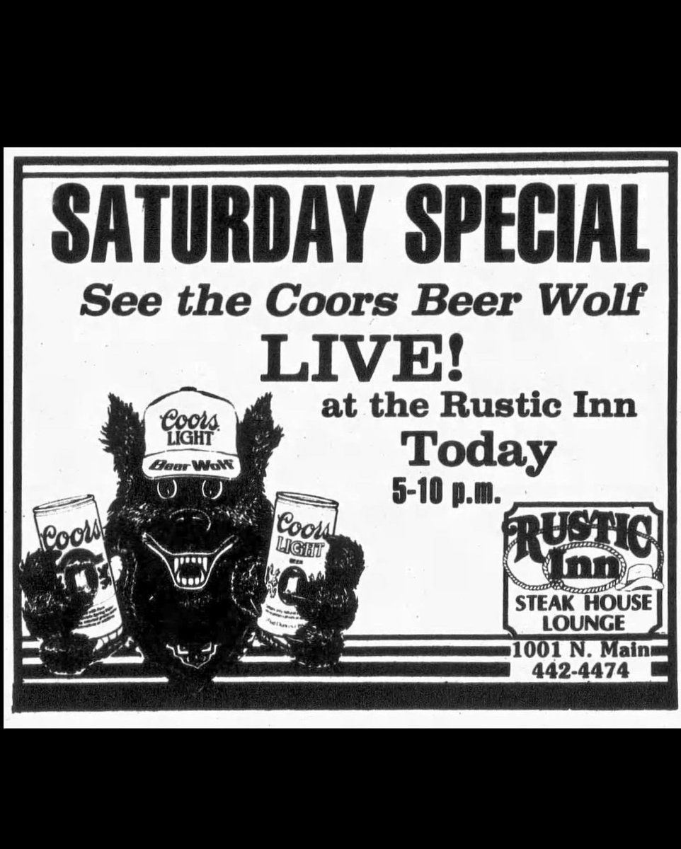 uncletnuc's tweet photo. #BEERWOLFWEDNESDAY Feast your fiendish eyes on these #BeerWolf Halloween party flyers from his special appearances at liquor stores, drug stores and restaurants!

Source: @TabloidTerrors https://t.co/wi2s6xYzCK