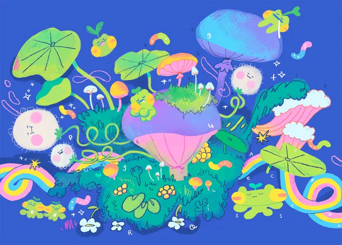 Hi #PortfolioDay My name is Poggy and I'm a filipino illustrator that likes to draw sleepy small frogs always taking a nap  