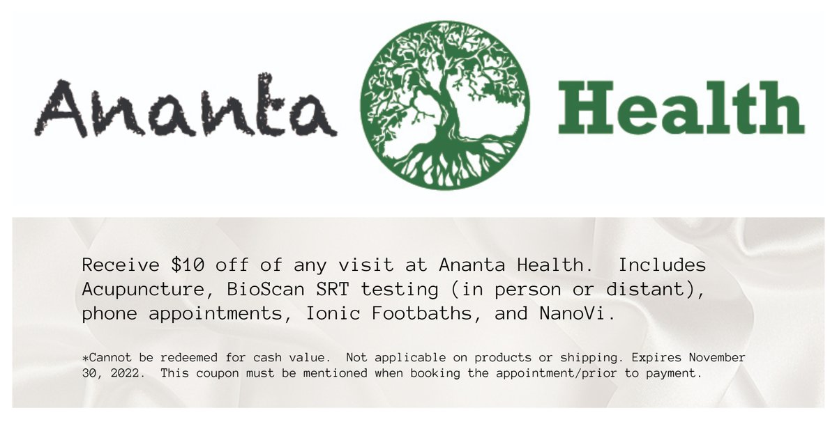 YYCAcupuncture's tweet photo. Ananta Health - Our thanks to you! - https://t.co/U5AqRnAiuY https://t.co/HE4F7aFVFM
