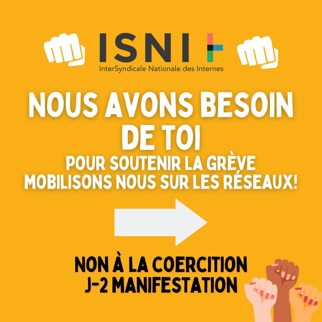 ISNI - InterSyndicale Nationale des Internes tweet media