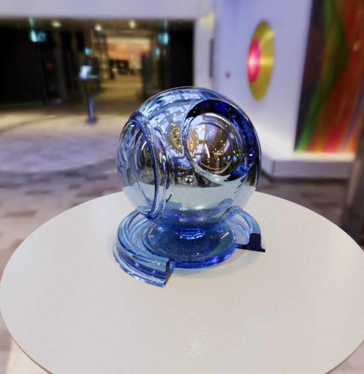 Support for transparent materials with attenuation has been added into three-gpu-pathtracer! So now you can more accurately render colored glass, acrylic, and other transmissive materials using the three.js MeshPhysicalMaterial🐉

#threejs #raytracing #webgl #graphics