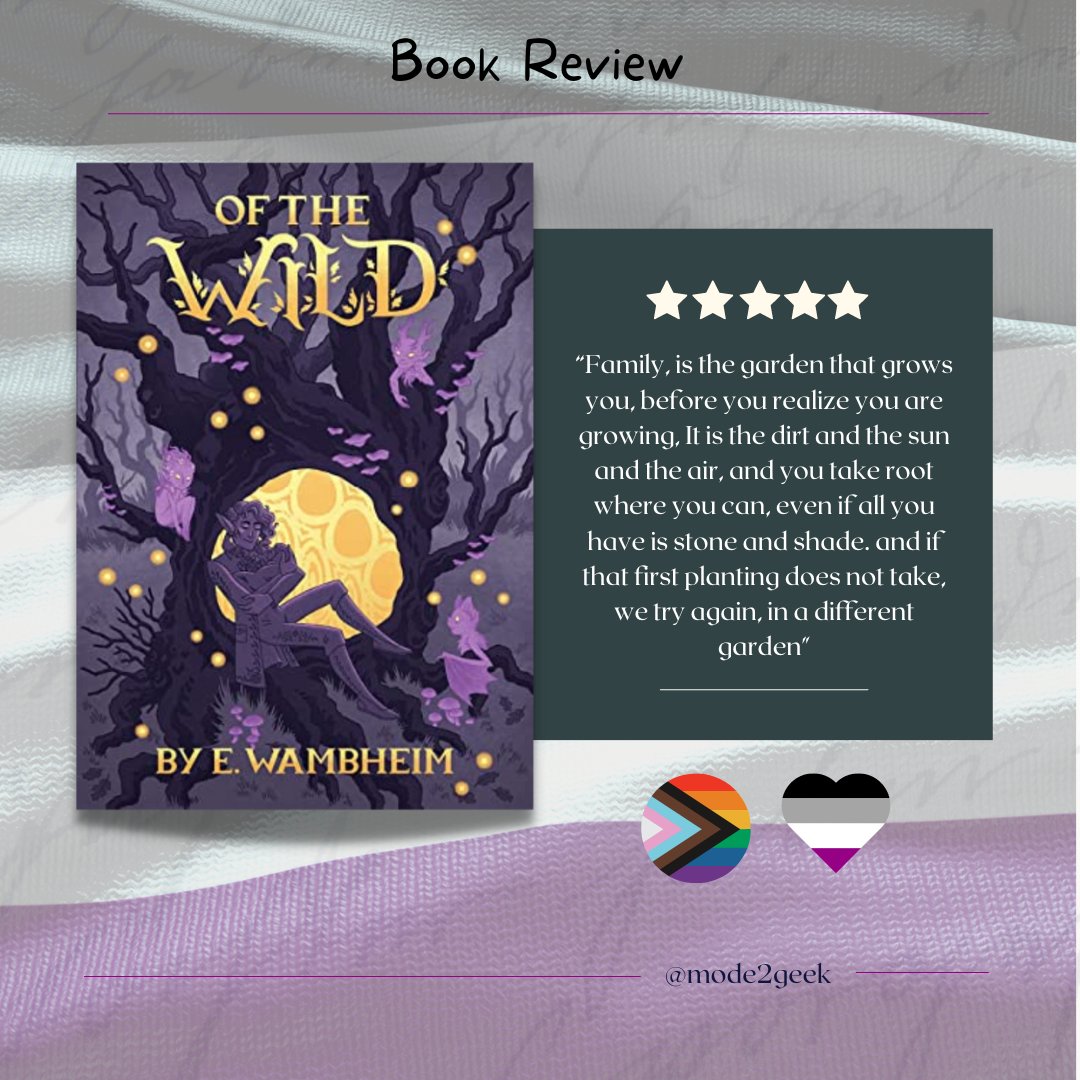 Today on IG is my 💜🤍 3rd Entry: Reading books with Asexual Rep so you don't have to 💜🤍 

Review: Of The Wild by @EWambheim! instagram.com/p/Cjnp5KguqZu/…
If you're looking for a low stakes, whimsical read full of ❤️, this one is for you🙂 I mean have you seen the beautiful cover?👀