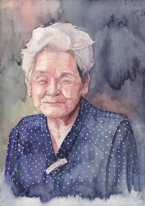 #世界私の絵柄変わりすぎだろ選手権 おばあちゃんモチーフの絵で変遷を…高校生時→雑誌投稿時代→絵本作家志望時代→東京創元社が拾ってくれてイラストレーターに優しいおばあちゃんが魔女、機械化する事に 