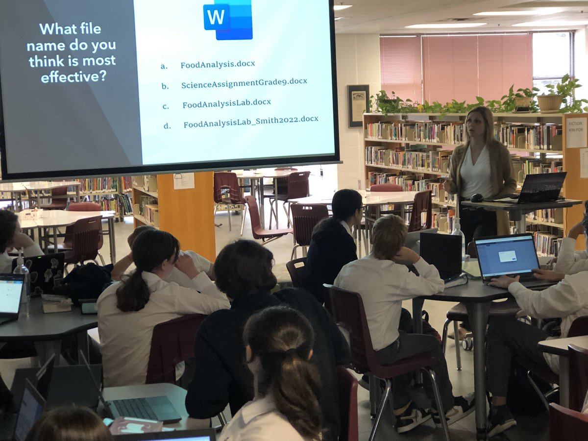 At RND Mrs MacPherson is making sure to give a lot of assistance with being an assertive digital user and keeping everything organized. #sheisthebest