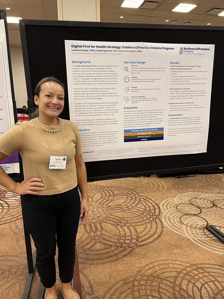 eHealthCE's tweet photo. Did you know? #Evidence2Practice supports equitable access to evidence-based decision support tools at the point of care &amp; thus enable better patient outcomes. Check out our poster (#36) to learn more! #AFHTO2022 #E2P https://t.co/Rq4uda8m2k
