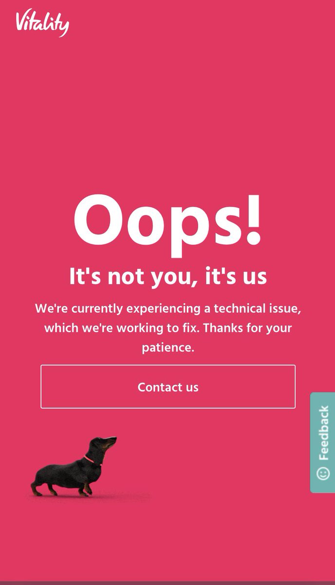 Katie_MacD7's tweet photo. Hi @Vitality_UK me and my husband have been getting this screen anytime we try to log in…please help! https://t.co/W56glL16VE