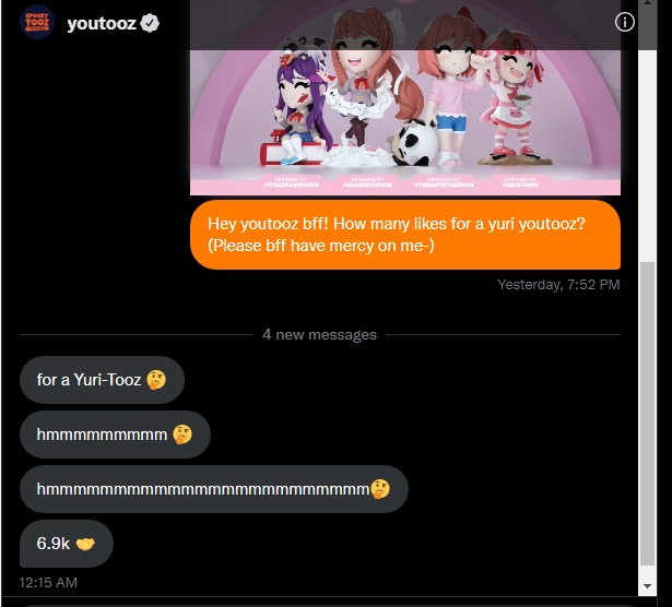 TheIEatWaterKf's tweet photo. GUYS PLEASE HELP 
#youtooz 
GET ALL YOUR FOLLOWERS TO LIKE THIS PLEASE https://t.co/g0jpNqGDoZ