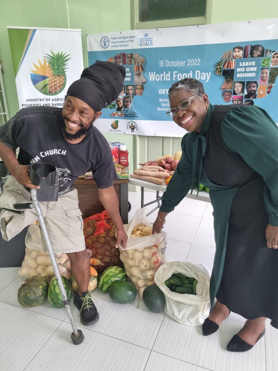 It was was an honour to present some of our finest produce to the Fiennes Institute, Association of Persons with Disabilities, Adopt a Family Foundation, and ￼Clarevue Psychiatric Hospital. This is part of a new policy effort as we prepare to mark #LeaveNoOneBehind #WorldFoodDay