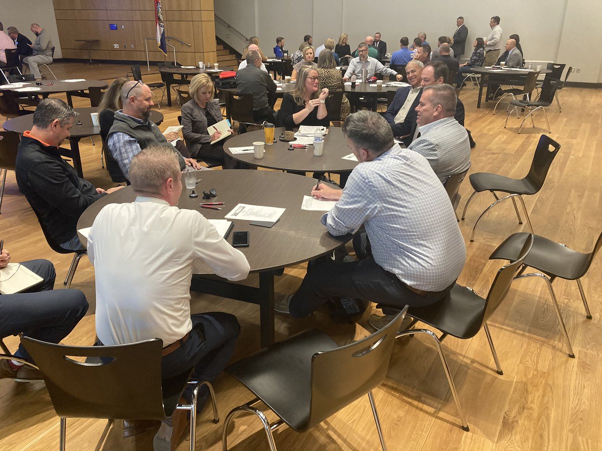 BryanMcDonaldPD's tweet photo. Great conversations at the West Central #MASALeaders meeting on the UCMO campus. Thanks to EdCounsel, Mickes O’Toole and Guin Mumford legal counsel for leading round tables. #ucmoedlead #UCMoCOE https://t.co/f34gVKwqlV
