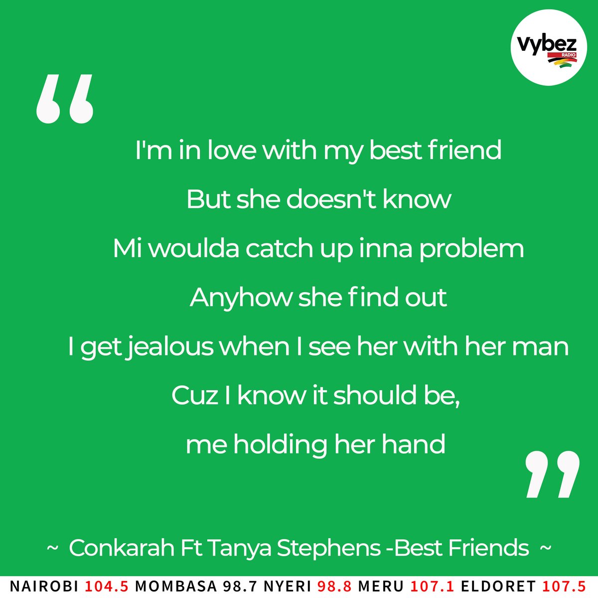 VybezRadioKE's tweet photo. Have you ever found yourself attracted to one of your friends, but can’t really tell them for fear of spoiling the existing friendship? Kuliendaje? #CeaseNSekkle @NaziziHirji @MuzikalSheriff https://t.co/Xor6zgr4x7