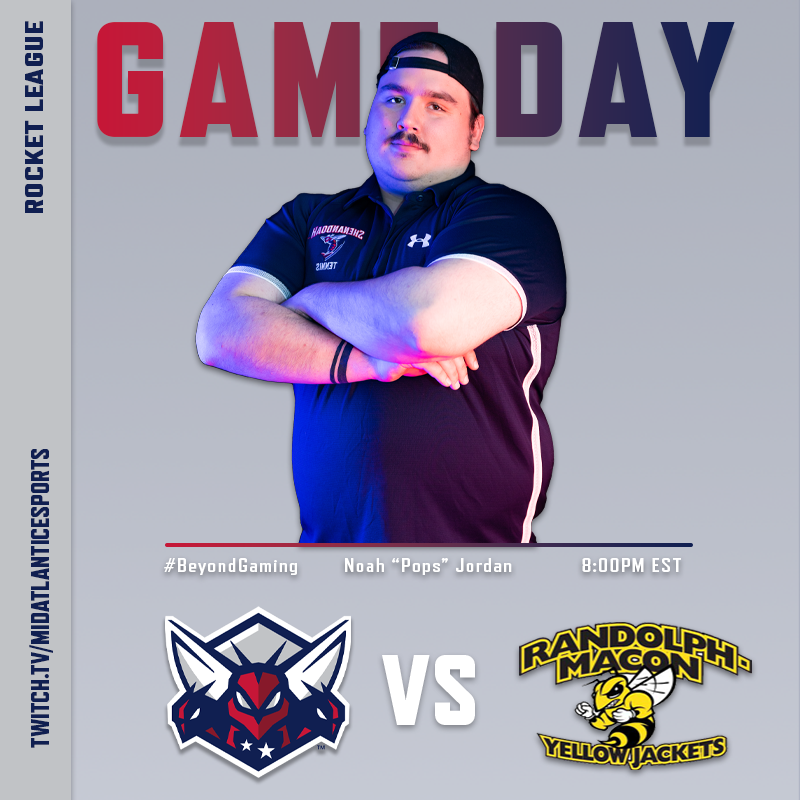 ❗️GAME DAY❗️

Shenandoah Rocket League looks to bounce back after a tough loss to Mizzou!

🔗twitch.tv/midatlanticesp…🔗
🆚<a href="/RMCeSports/">RMC eSports</a>
⏰8pm EST