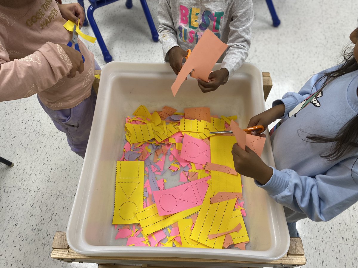 We are practicing our cutting skills! <a href="/BrandonGatePS/">Brandon Gate PS</a> <a href="/PeelSchools/">Peel District School Board</a>