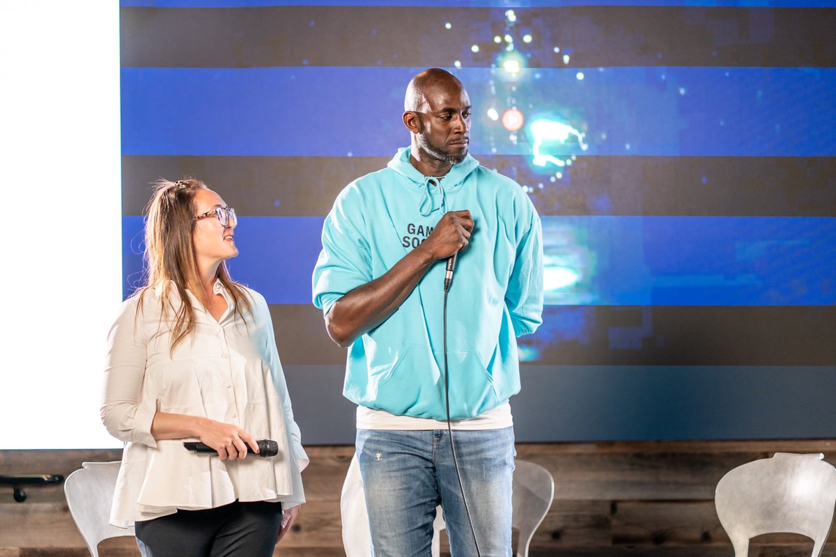 GamingSociety's tweet photo. Big week for GS! 👀

Our founders @jmessler &amp; @KevinGarnett5KG hosted our first ✨ Betting Academy Experience to teach sports betting through real-life events

Our VP of Business @MarissaC_25 followed up w/ a #BetOnWomen roundtable on the importance of investing in women's sports https://t.co/5ycNcGvegj
