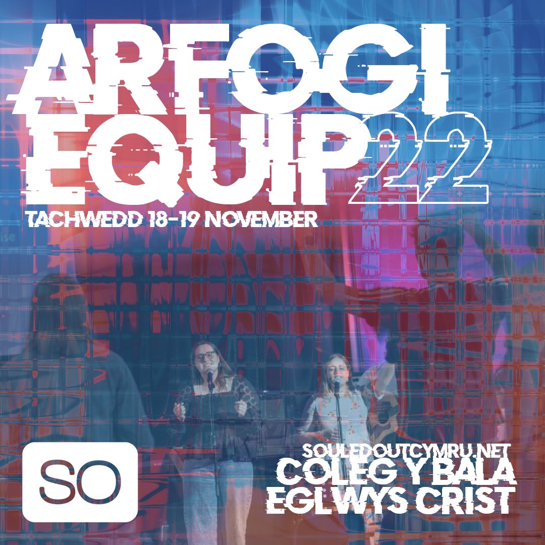 Oedolion ifanc - dyma’r dyddiad ffrindiau! 🗓 Ymunwch â ni am benwythnos arbennig gyda’n gilydd. Mwy o fanylion i ddod!

Looking forward to a weekend full of encouragement, worship and great conversations! ☺️ Book your place through the link below.

souledoutcymru.net/arfogi/