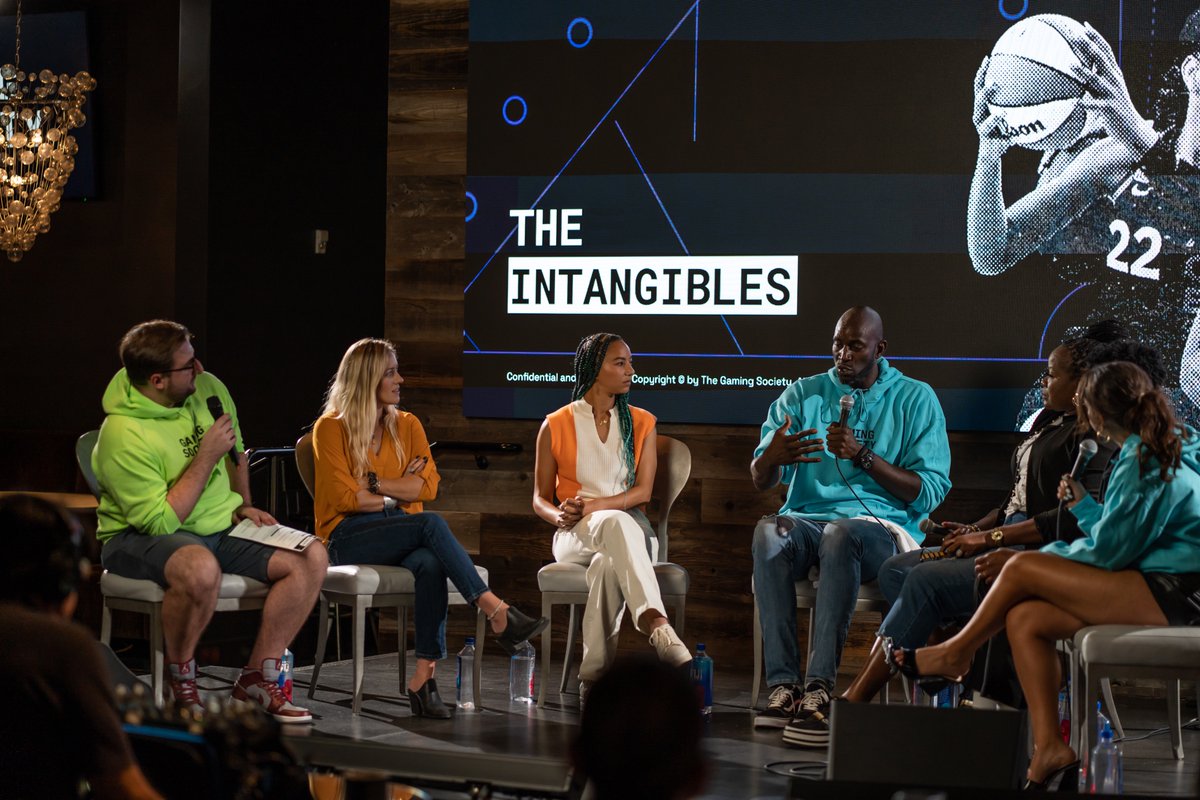GamingSociety's tweet photo. Big week for GS! 👀

Our founders @jmessler &amp; @KevinGarnett5KG hosted our first ✨ Betting Academy Experience to teach sports betting through real-life events

Our VP of Business @MarissaC_25 followed up w/ a #BetOnWomen roundtable on the importance of investing in women's sports https://t.co/5ycNcGvegj