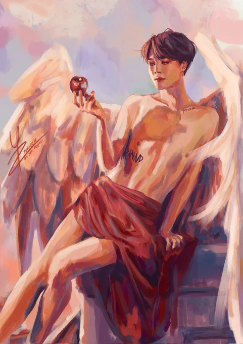 #JIMIN painting #HappyJiminDay 
