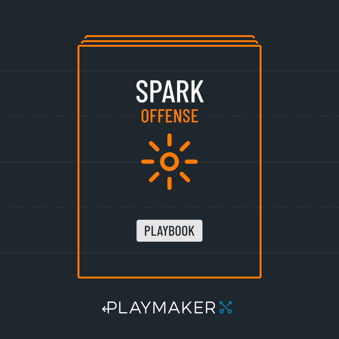 FlagPlaymaker's tweet photo. The SPARK Playbook is an offense for 6U &amp; 8U teams. Includes a video clinic explaining how to install in 1 practice, the simplicity of a single formation, smart design to make sure everyone gets the ball &amp; how to manage play calling without huddle chaos.

https://t.co/x48ToaRGiH https://t.co/jdBx2xew86