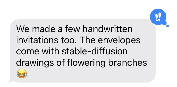 alliekmiller's tweet photo. When AI people get married… 😂 https://t.co/a8ww0v8Wjd