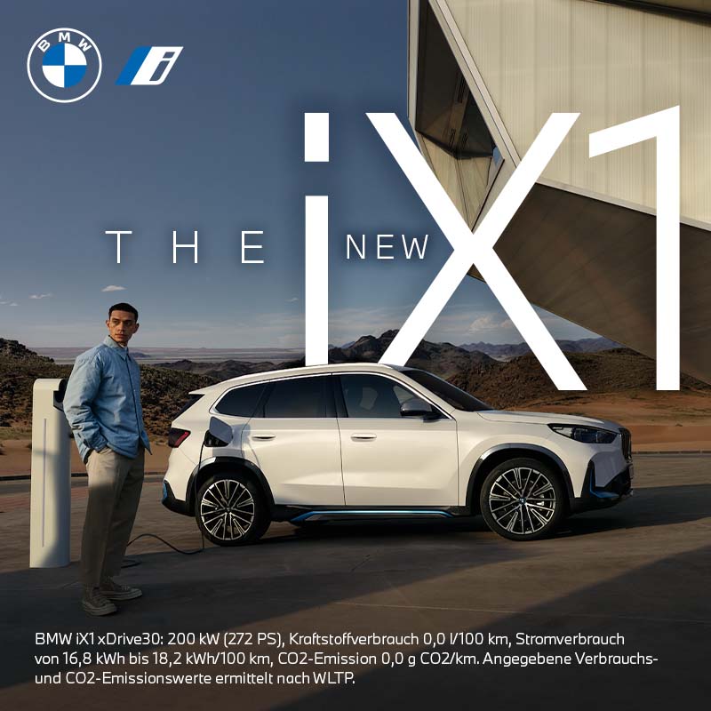 BMW_Austria's tweet photo. Der erste vollelektrische BMW iX1 überzeugt mit einer großen Vielfalt an Systemen für automatisiertes Fahren und Parken. THE NEW iX1.