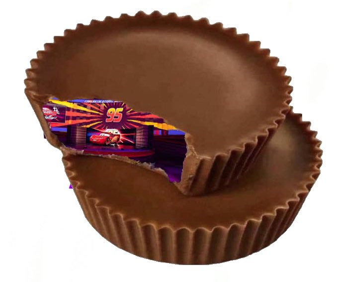 GratThemeParks's tweet photo. Make sure to check your child's candy this year. We found Lightning McQueen’s Racing Academy in a Reese’s cup. https://t.co/53XqHqbi3v