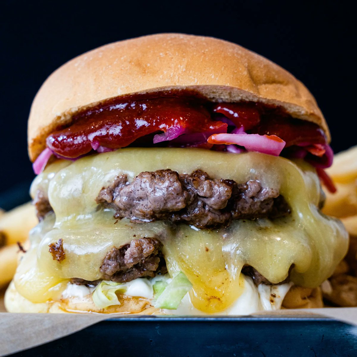 For those who like a bit of heat, our Korean burger is here for you. Beef, cheddar, gochujang ketchup, wasabi mayo and a pickled slaw. #cowshedburgers #burgersofinstagram #scarborough #northyorkshire #burgerporn #scarboroughfood #streetfood #burgerjoint #burger