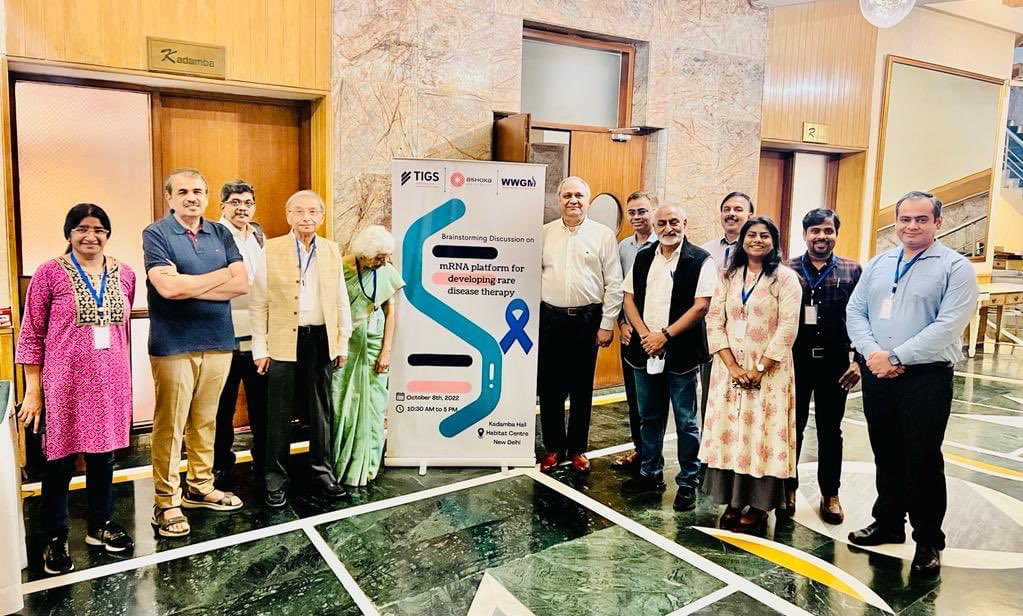 wwgnem's tweet photo. Happy to have had a very productive brainstorming session on application of mRNA platforms (used in Covid vaccines) for #rare #genetic disorders. Scientists, pharma companies and government officials were present.
#rarescience #raretechnology #makeinindia🇮🇳 https://t.co/y16jKX1iT1