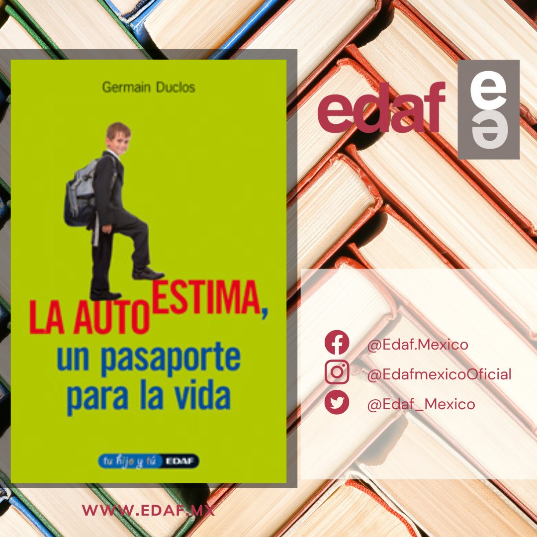 EDAF_MEXICO's tweet photo. La autoestima, todos estamos de acuerdo, constituye un peldaño imprescindible en el desarrollo.
Más Información
Tel: 2222111387
#edaf #edafmexico #lectura #LecturaRecomendada #puebla #autoestima #autoestimaelevada #autoestimaalta #AutoestimaCorporal #autoestimaday https://t.co/1NHAr41I25