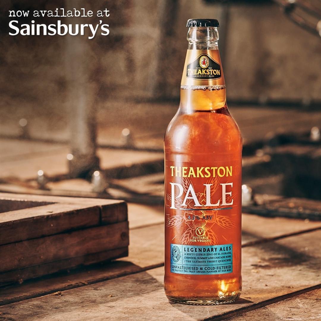 Run, don’t walk to your local Sainsburys and add our ultimate thirst quencher, Theakston Pale, to your basket. 🍺 #Theakston #Sainsburys Available in Sainsbury’s stores across the North East and Yorkshire.