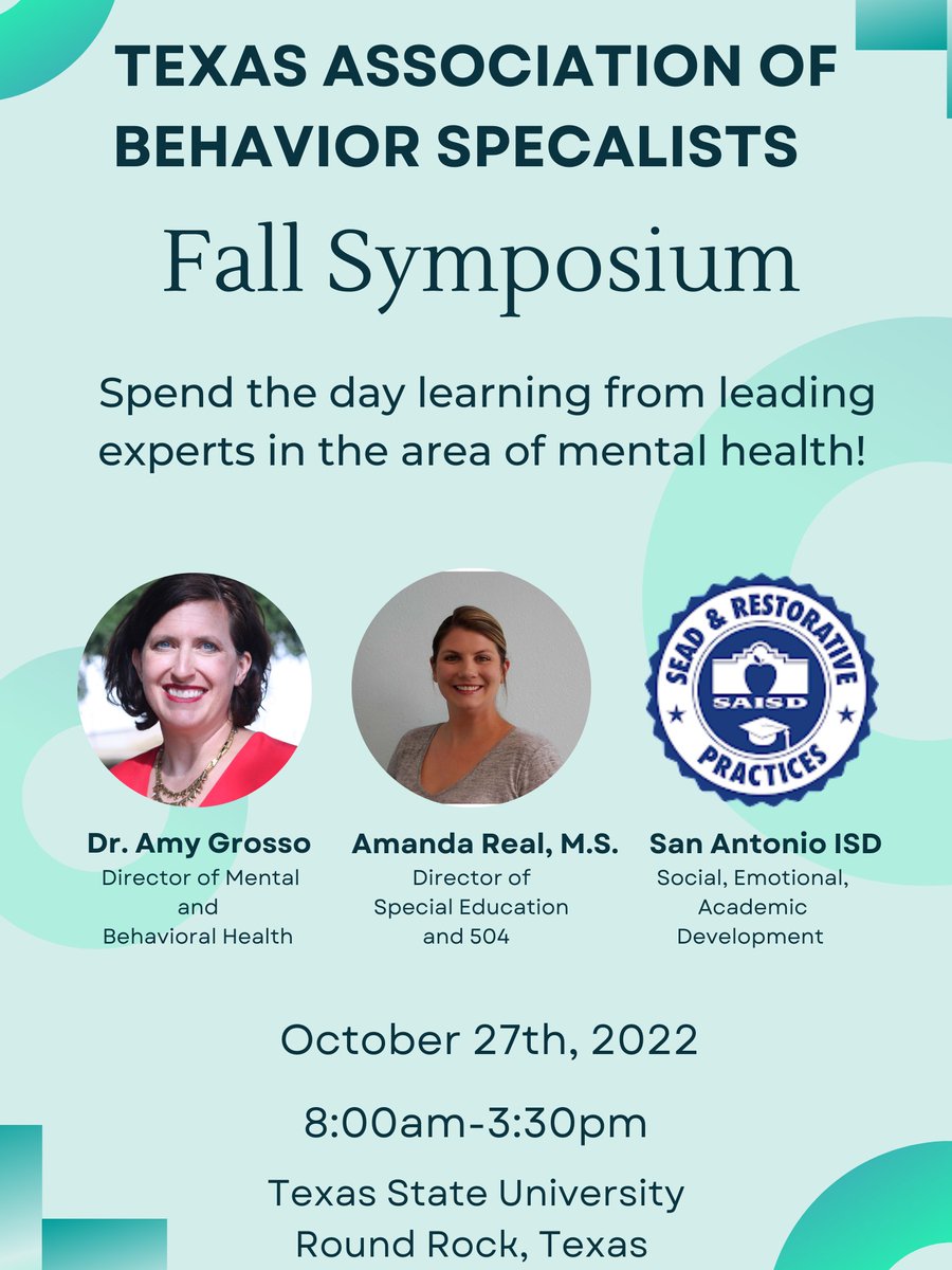 tx_abs's tweet photo. Our Fall Symposium is only 2 weeks way! 👏 
We are excited to spend the day learning with all of you! For more information please visit  https://t.co/ZLVxGc3oNb. https://t.co/Ha2bO9vyyk