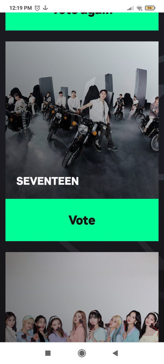 thaisRa06's tweet photo. Listo mis votos en las 3 categorías #Bestkpop #Bestnew #BestPushattheMTVEMA #seventeen #VoteNow @pledis_17 https://t.co/d33kovA2oj