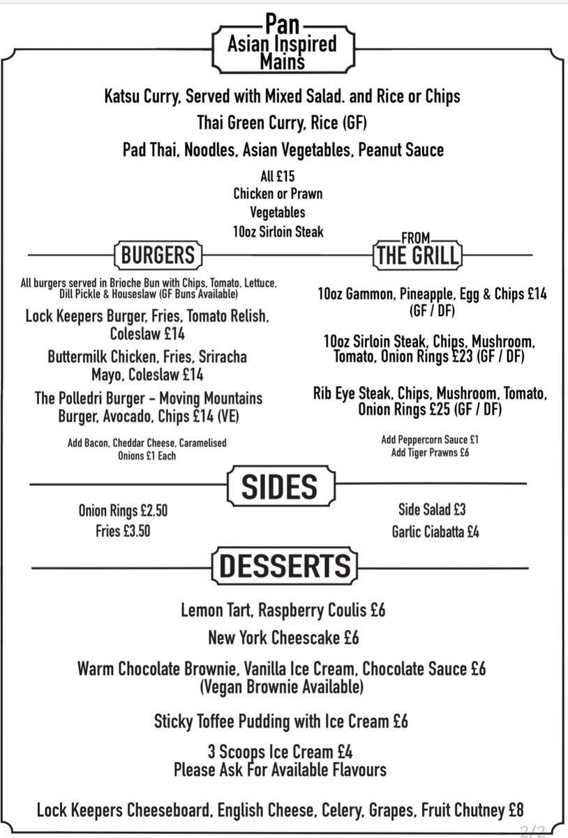 Lock_Keepers's tweet image. We've made a few more improvements to the menu, including adding some yummy new desserts 🍰