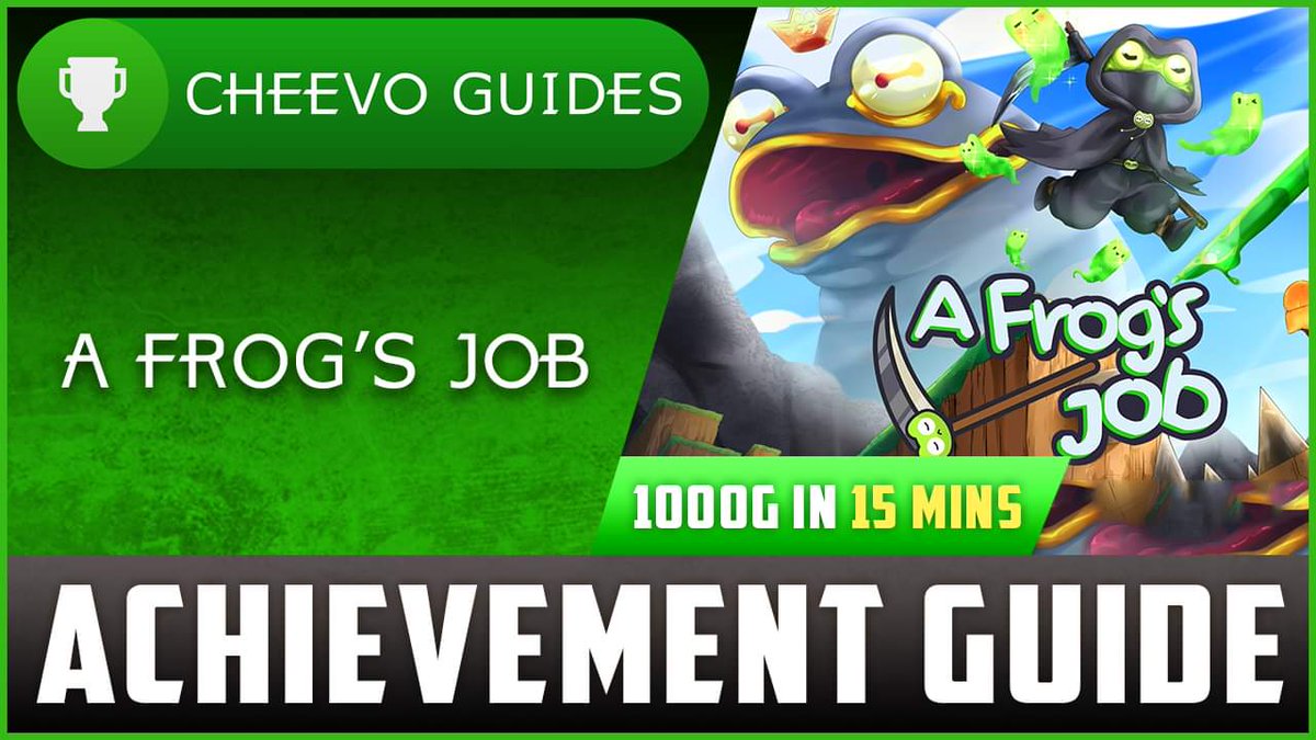 CheevoGuides's tweet photo. 🚨UPLOAD ALERT🚨 
🎮A Frog's Job
📺Achievement / Trophy Guide
🏆1000G IN 15 MINUTES!!
💵ONLY $4.99 (XBOX)⬇️
https://t.co/QES1AVxHwc
📺Video on YouTube📺
https://t.co/WPRwjv9iCz
________________________________
#Xbox #Achievements https://t.co/cKki07Z0cx
