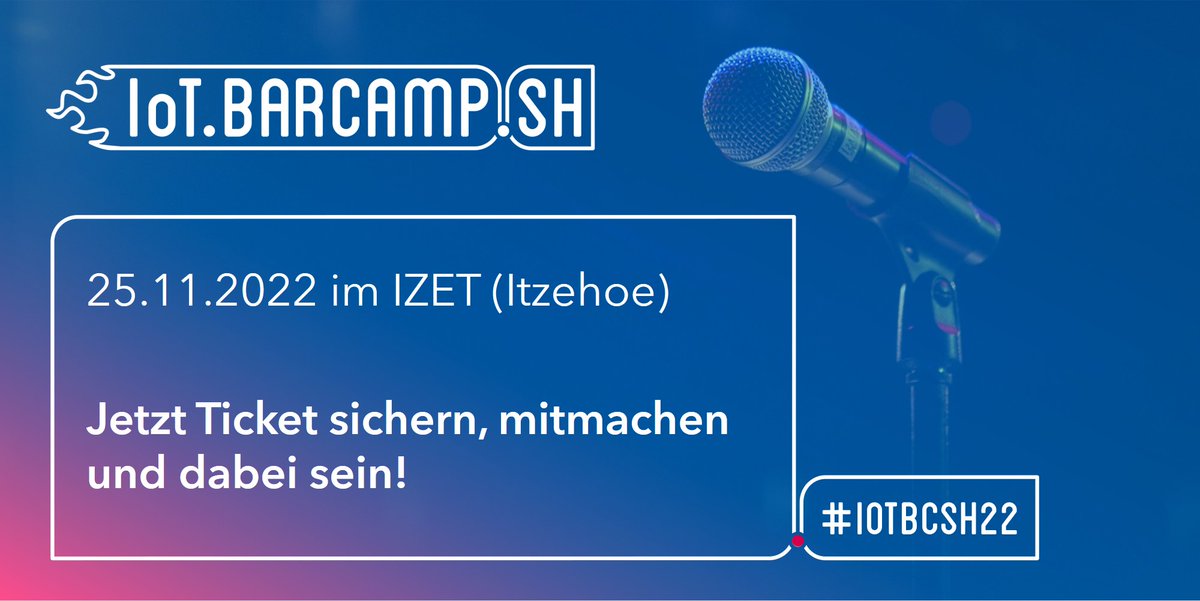 📣📣📣 Oft angekündigt. Nun ist es so weit. 

🎟  🎟 🎟 Der Ticketschalter ist geöffnet. 

Jetzt anmelden zum IoT Barcamp SH 2022. #IoTBCSH22

👉 eveeno.com/iot-barcamp-sh… 👈