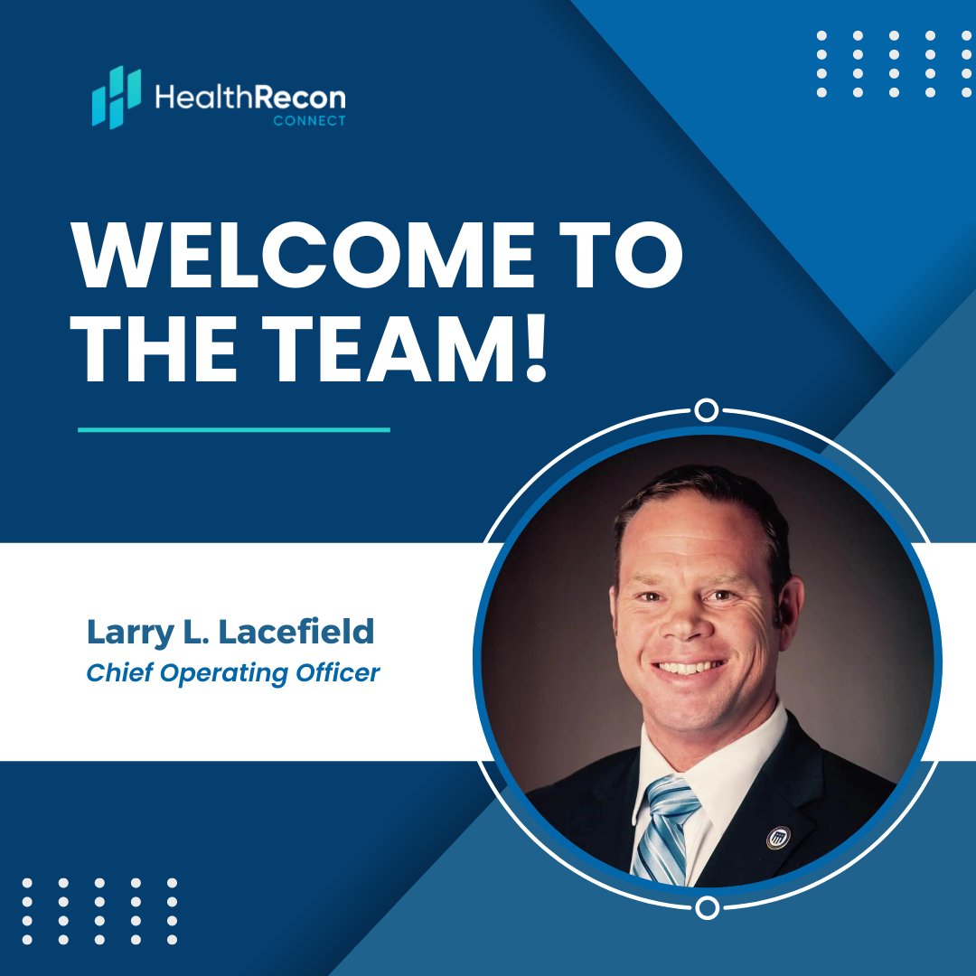 Health_Recon's tweet photo. We are pleased to welcome Larry L. Lacefield to the HRC community as our Chief Operating Officer.

Learn More: https://t.co/7wCgEwPqUb

#HealthReconConnect #HealthRecon #HRC #TeamHealthRecon https://t.co/ZkkzvdqvDS