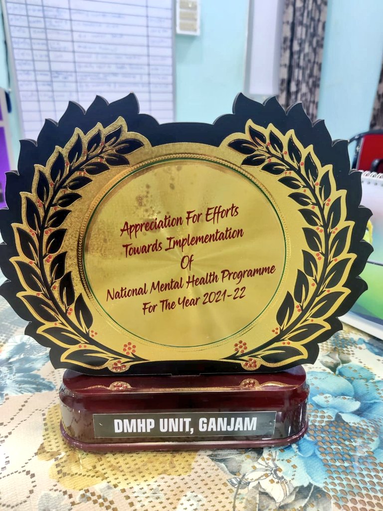 GanjamHealth's tweet photo. Ganjam Health Administration appreciated for effective implementation of Mental Health Programme.Many many thanks to CDM&amp;PHO Sir, Collector Sir and MD NHM Madam for their support and guidance. @Ganjam_Admin @nhmodisha @HFWOdisha @CMO_Odisha https://t.co/NIR9gXZIqx