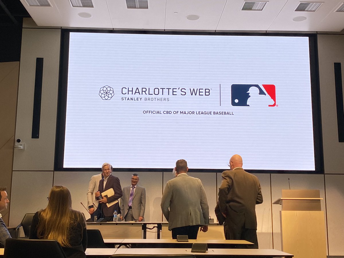 Erik Bacharach on Twitter "MLB officially unveils its CBD sponsorship with Charlotte’s , a