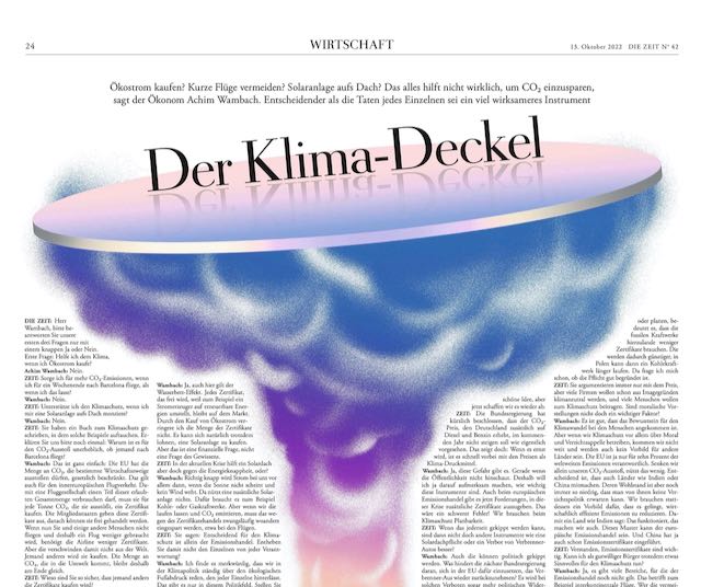Wer #Ökostrom kauft, hilft dem #Klima nicht, sagt der Ökonom <a href="/AchimWambach/">Achim Wambach</a>. Ein Interview darüber, was wirklich hilft und was der/die Einzelne tun kann, morgen in <a href="/DIEZEIT/">DIE ZEIT</a> und digital (€) hier: zeit.de/2022/42/achim-… 
<a href="/mawidmann/">Marc Widmann</a>