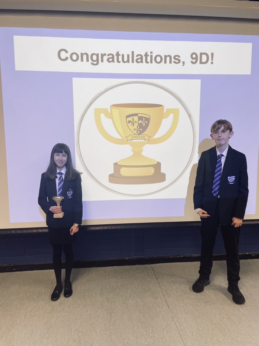 MissG_Carson's tweet photo. Congratulations to 9D on winning the Year 9 attendance league this week! Superb attendance figures! Can they make it two weeks in a row? #attendancematters #Callio #gettingVERYcompetitivenow #proud https://t.co/PKmz2e4Rfm