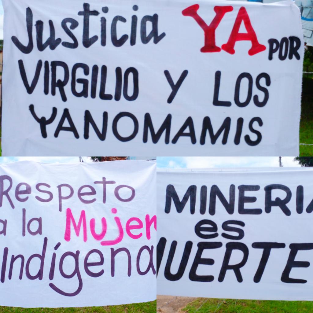 CaribanRadio's tweet photo. #Amazonas | Carteles con los que me encontre en movilización de los pueblos indigenas hoy #Octubre12 #IndigenasEnResistencia #Atures #Autana #AltoOrinoco #Manapiare #RioNegro #Maroa #Atabapo https://t.co/cQ1l1aFcXD