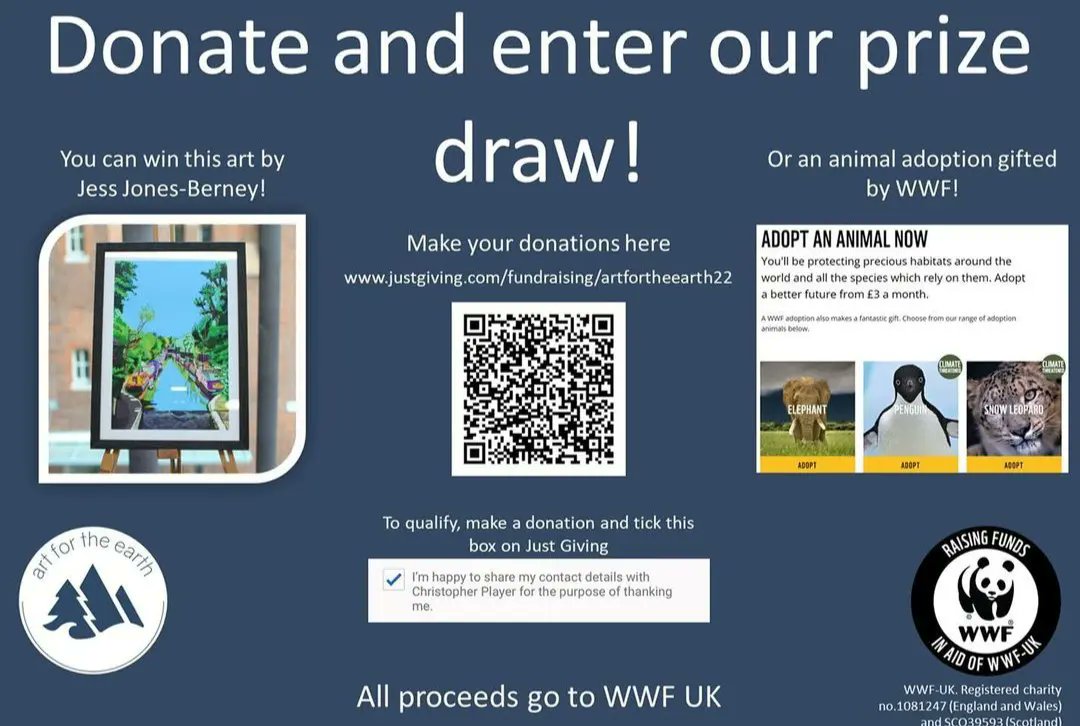 bitsofbtanicals's tweet photo. The exhibition is still on! Have a look at the beautiful art donated to raise money for this wonderful cause! 🌏🐼🎨 You can buy the art or donate here: https://t.co/RspnDZg4Xc

#bitsofbotanicals #artfortheearth2022 #charity #fundraiser #london #money #artexhibition #gallery #art https://t.co/z7VFXf7lSQ