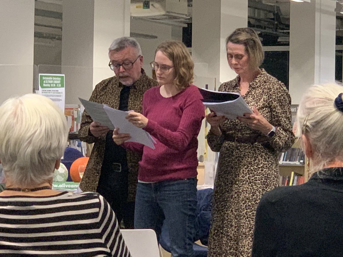 ElthamLibrary's tweet photo. We had a fantastic evening with @BobHopeTheatre performing stories written by the #Eltham Writers Group, part of #ElthamRead month. The theme ‘When We Were Kids’ was inspired by this years Elthamread - The Kids by @hannahlowepoet 
@greenwichlibs https://t.co/hQR1Fpapiz