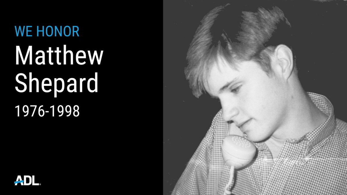 We honor the life and legacy of #MatthewShepard, who was brutally murdered #OnThisDay 24 years ago in an act of anti-LGBTQ+ hate. We must all remain committed to fighting anti-LGBTQ+ #hate.