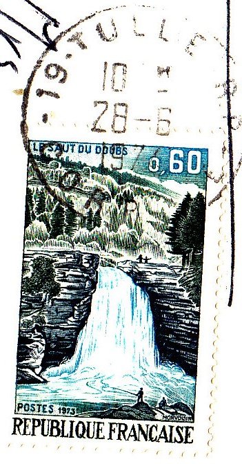 MarjeMolder's tweet photo. #philately #Vintage #French #postcard by #Elce showing city of #Tulle #France along #CorrezeRiver Tulle Cathedral in center PU #stamp #RF 0.60 (1973) Double Falls Mi: 1845 Sc: 1371 sent from #PM 19-Tulle, Correze June 28, 1977 sent to #Victoria #BC #Canada #Deltiology #Europe https://t.co/t0AmHBMHJF