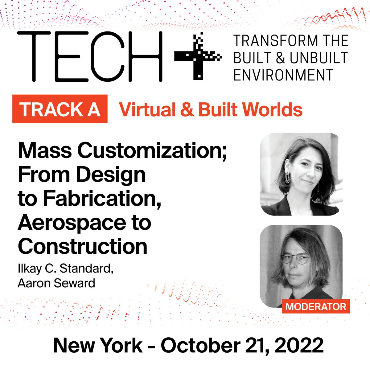 archpaper's tweet photo. Join us in person OR virtually for Tech+ on October, 21st!
Hybrid Event Live in NYC or Join from Anywhere via Zoom
-Registration and Event information:
https://t.co/EI4yPosVoB
.
.
.
.
.
#extraoffice #T2D2 #ThorntonTomasetti #GenX #animatelot #architecture #tech #innovation https://t.co/OCueofwwiK