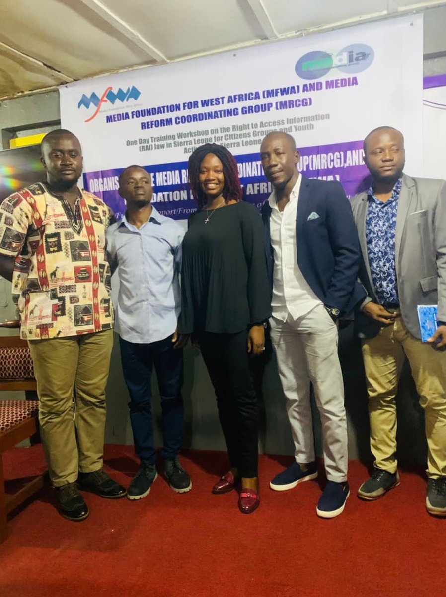 Mrcgsl's tweet photo. @Mrcgsl today convened a Training Workshop on the #Right to #Access #Information (RAI) law in #SierraLeone for #CitizensGroups and #YouthActivists, with funding support @TheMFWA.
@NEDemocracy
@SLMIC3
@chrdiorg
@pleasant2014
@pansl_network
ππΏππΏ
https://t.co/bfwHtXPbmg https://t.co/6XkRfWIEna
